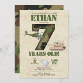 Einladung der Armee - 7. Geburtstag (Vorne/Hinten)
