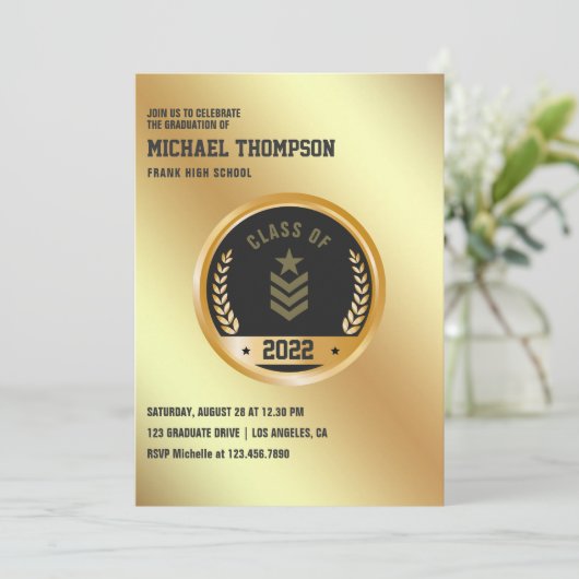 Einladung der Armee/Militärische Graduiertengruppe (Stehend Vorderseite)