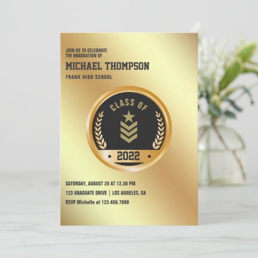 Einladung der Armee/Militärische Graduiertengruppe (Stehend Vorderseite)