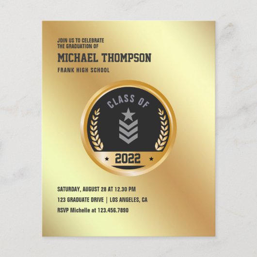 Einladung der Armee/Militärische Graduiertengruppe Flyer (Vorne)