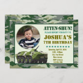 Einladung der Armee zum Geburtstag (Vorne/Hinten)