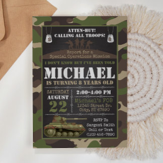 Einladung der Armee zum Geburtstag