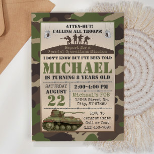 Einladung der Armee zum Geburtstag