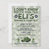 Einladung der Armee zur Geburtstagspartei (Vorderseite)