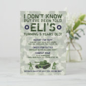 Einladung der Armee zur Geburtstagspartei (Stehend Vorderseite)