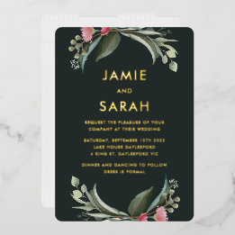 Einladung der australischen Native Gum Blossom Foi