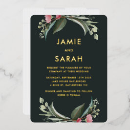 Einladung der australischen Native Gum Blossom Foi