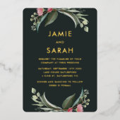 Einladung der australischen Native Gum Blossom Foi (Vorderseite)