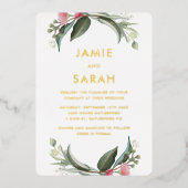 Einladung der australischen Native Gum Blossom Foi (Vorderseite)