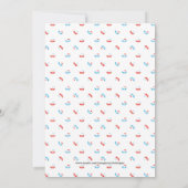 Einladung der Baby-Dusche für Papierboote (Rückseite)