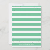 Einladung der Baby-Dusche "Green Bear" (Rückseite)