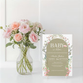 Einladung der Baby Green Baby Bloom Baby Dusche