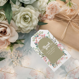 Einladung der Baby Green Baby Bloom Baby Dusche Geschenkanhänger