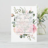 Einladung der Babydusche (Stehend Vorderseite)