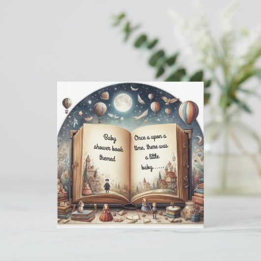 Einladung der Babydusche (Stehend Vorderseite)