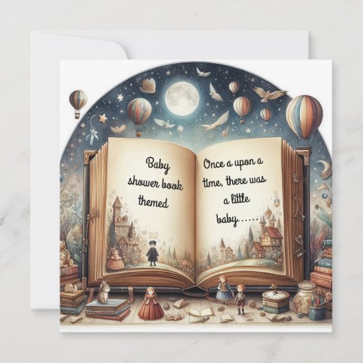 Einladung der Babydusche (Vorderseite)