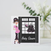 Einladung der Babydusche (Stehend Vorderseite)