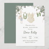 Einladung der Babydusche (Vorne/Hinten)