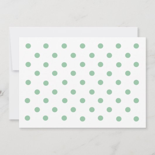 Einladung der Babydusche (Rückseite)