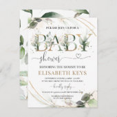 Einladung der Babydusche (Vorne/Hinten)