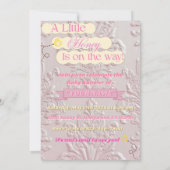 Einladung der Babydusche (Rückseite)