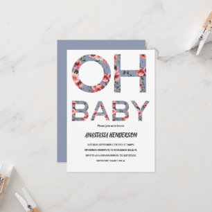 Einladung der Babydusche.