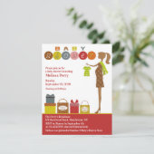 Einladung der Babydusche (Stehend Vorderseite)