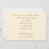 Einladung der Babydusche (Rückseite)