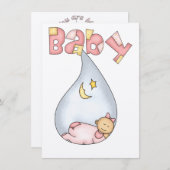 Einladung der Babydusche (Vorne/Hinten)