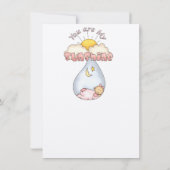 Einladung der Babydusche (Rückseite)