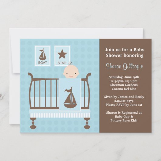 Einladung der Babydusche (Vorderseite)