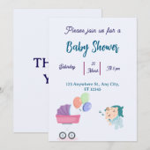 Einladung der Babydusche (Vorne/Hinten)