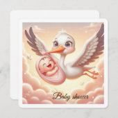 Einladung der Babydusche (Vorne/Hinten)