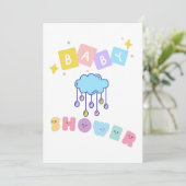 Einladung der Babydusche (Stehend Vorderseite)