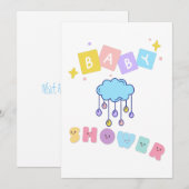 Einladung der Babydusche (Vorne/Hinten)