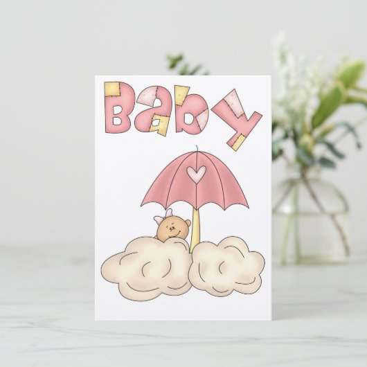 Einladung der Babydusche (Stehend Vorderseite)