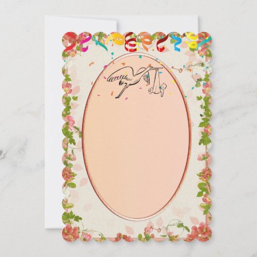 Einladung der Babydusche (Rückseite)