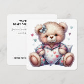 Einladung der Babydusche (Vorne/Hinten)