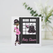 Einladung der Babydusche (Stehend Vorderseite)