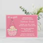 Einladung der Babydusche (Stehend Vorderseite)