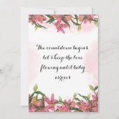 Einladung der Babydusche (Rückseite)