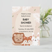Einladung der Babydusche (Stehend Vorderseite)