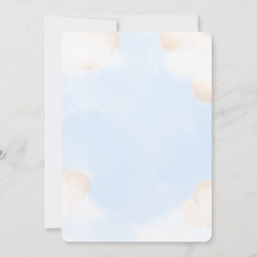 Einladung der Babydusche (Rückseite)