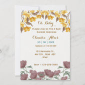 Einladung der Babydusche (Vorderseite)