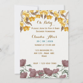 Einladung der Babydusche