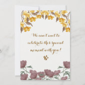 Einladung der Babydusche (Rückseite)