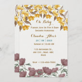 Einladung der Babydusche (Vorne/Hinten)