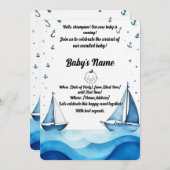 Einladung der Babydusche (Vorne/Hinten)