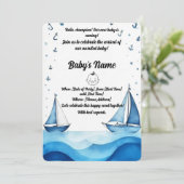 Einladung der Babydusche (Stehend Vorderseite)