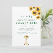 Einladung der Babydusche (Stehend Vorderseite)